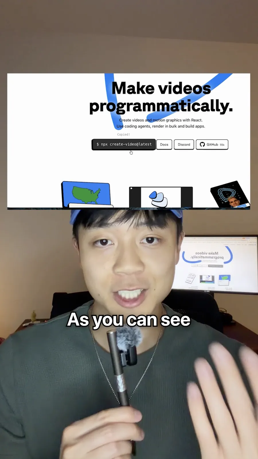 A screen recording edited with an automatic zoom-in on the area being demonstrated