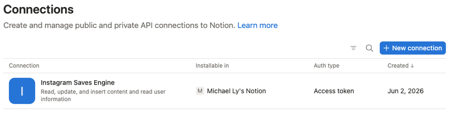 The Notion integrations page